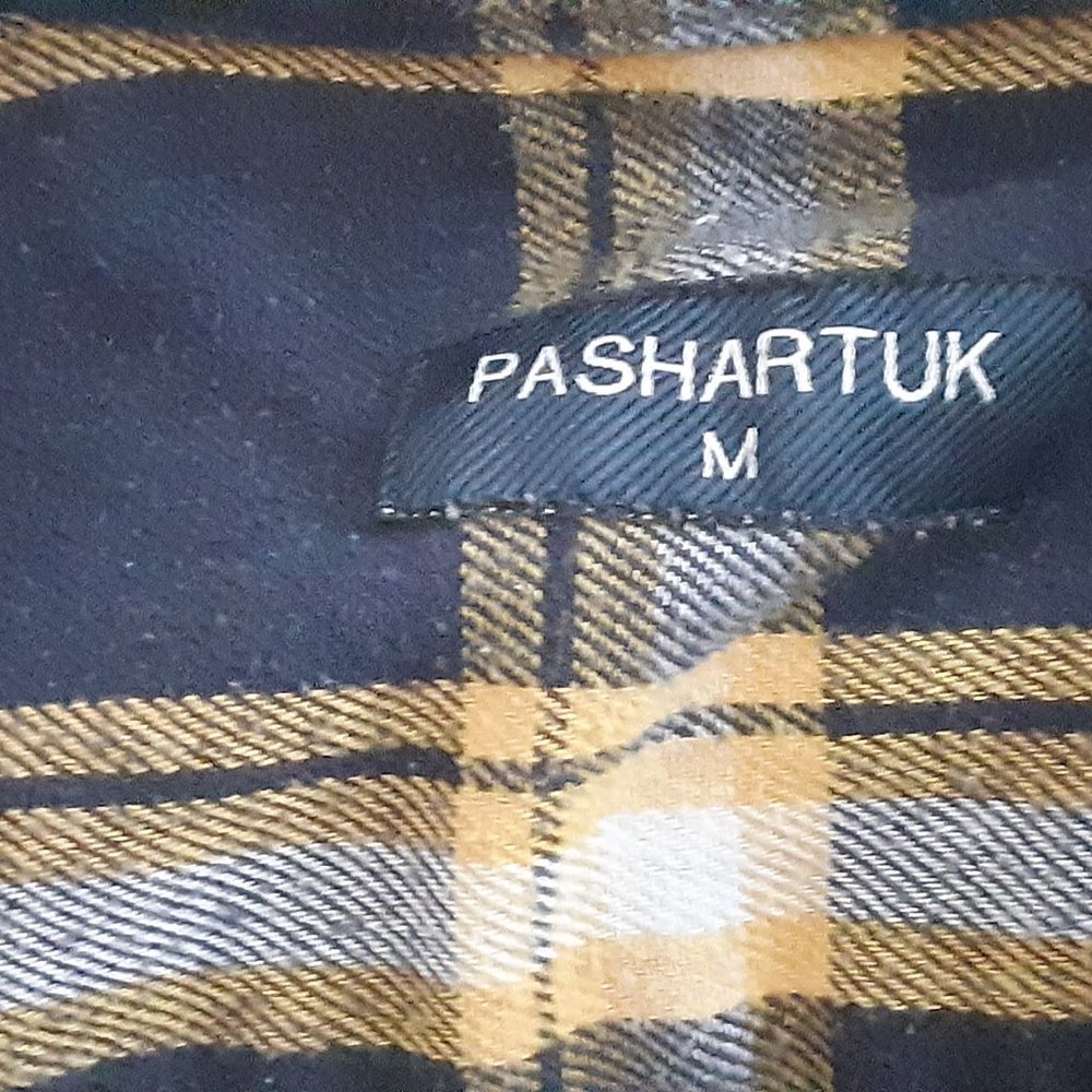 Pashartuk Flannel Western snap shirt mens medium